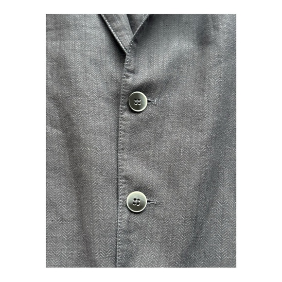 Armani Collezioni unstructured 100% linen mens blazer | 46 - Picture 13 of 16